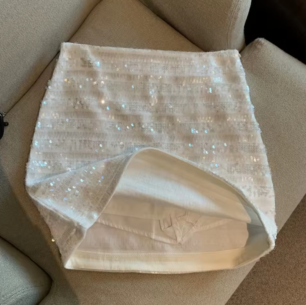 Slim A-line Sequin Skirts - Picture 7 of 7
